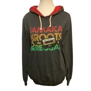 PIER 27 JAMAICA GREY HOODIE WITH GRAPHIC PRINT DESIGN/ Size XL